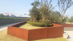 盐都耐候钢挡土墙
